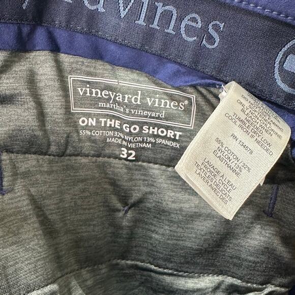 Vineyard Vines Performance On-The-Go Shorts 9" Navy Blue Size 32 - Picture 5 of 5